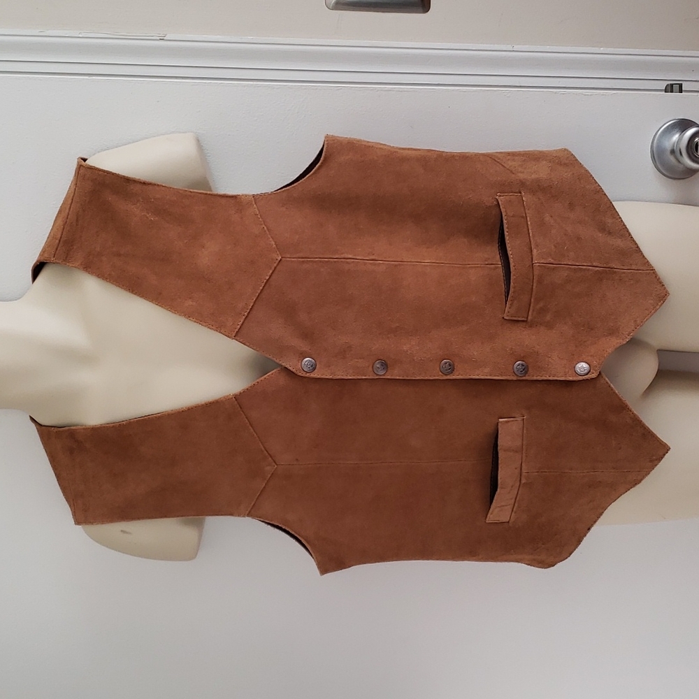 Vintage Scully Oklahoma Suede Leather Vest Size M